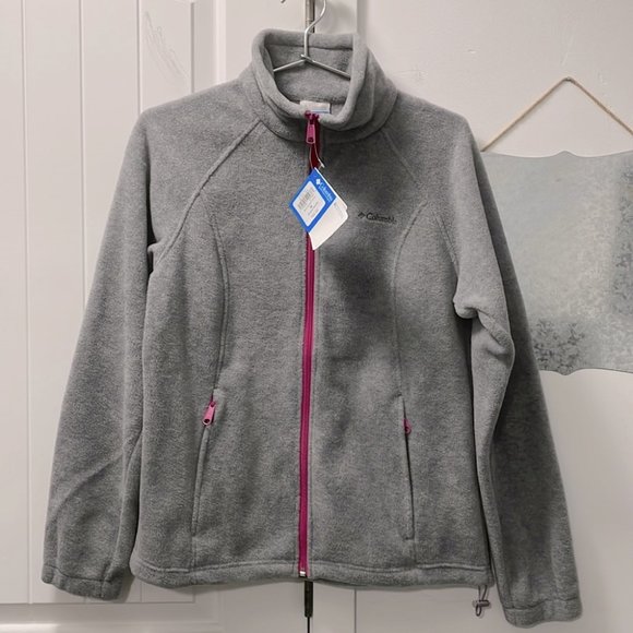 Columbia Jackets & Blazers - Columbia - Women’s Benton Springs™ Fleece Full-Zip Jacket - Grey w/Pink contrast